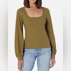 The Drop Women's @lucyswhims Square-Neck Balloon-Sleeve
Top
